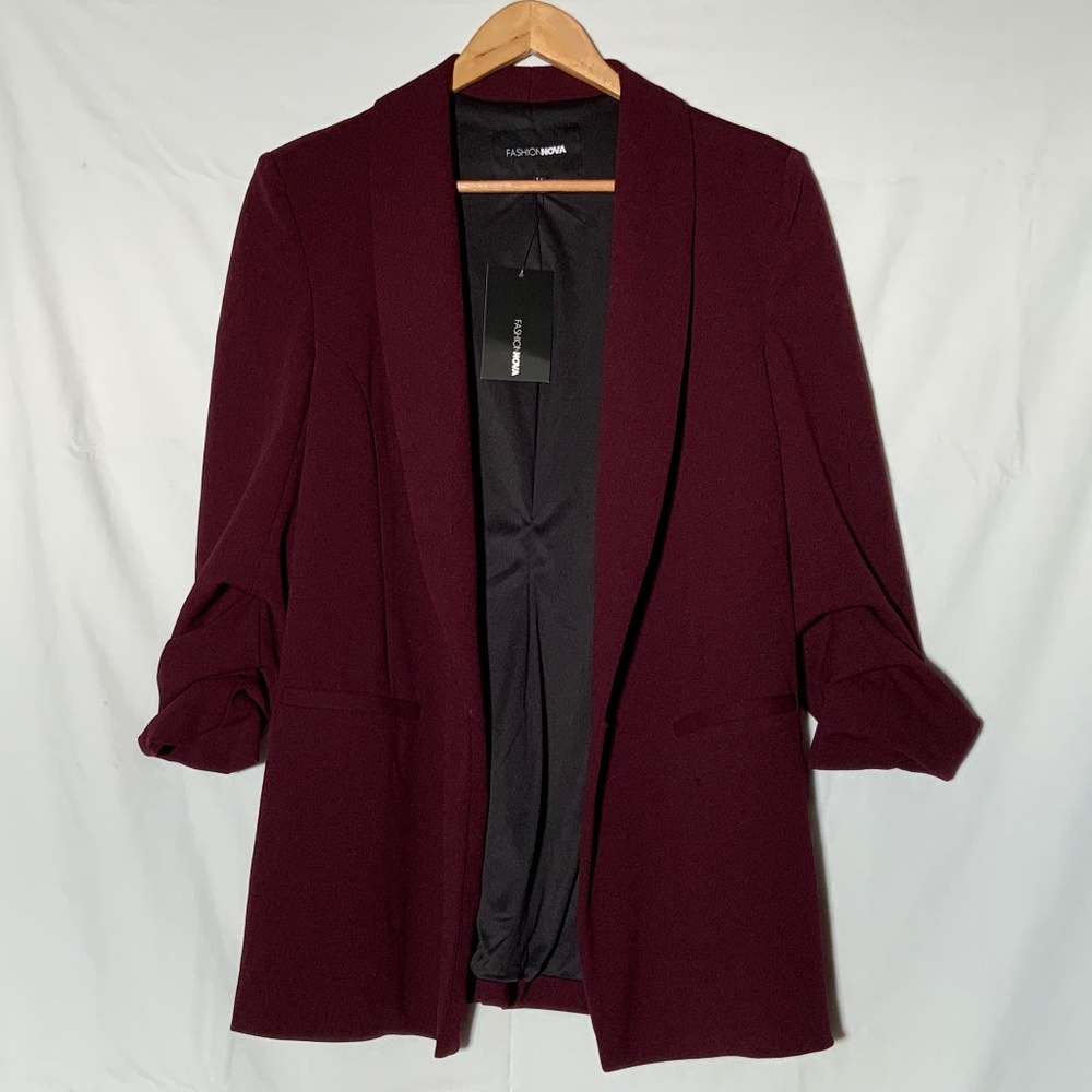 Burgundy Blazer